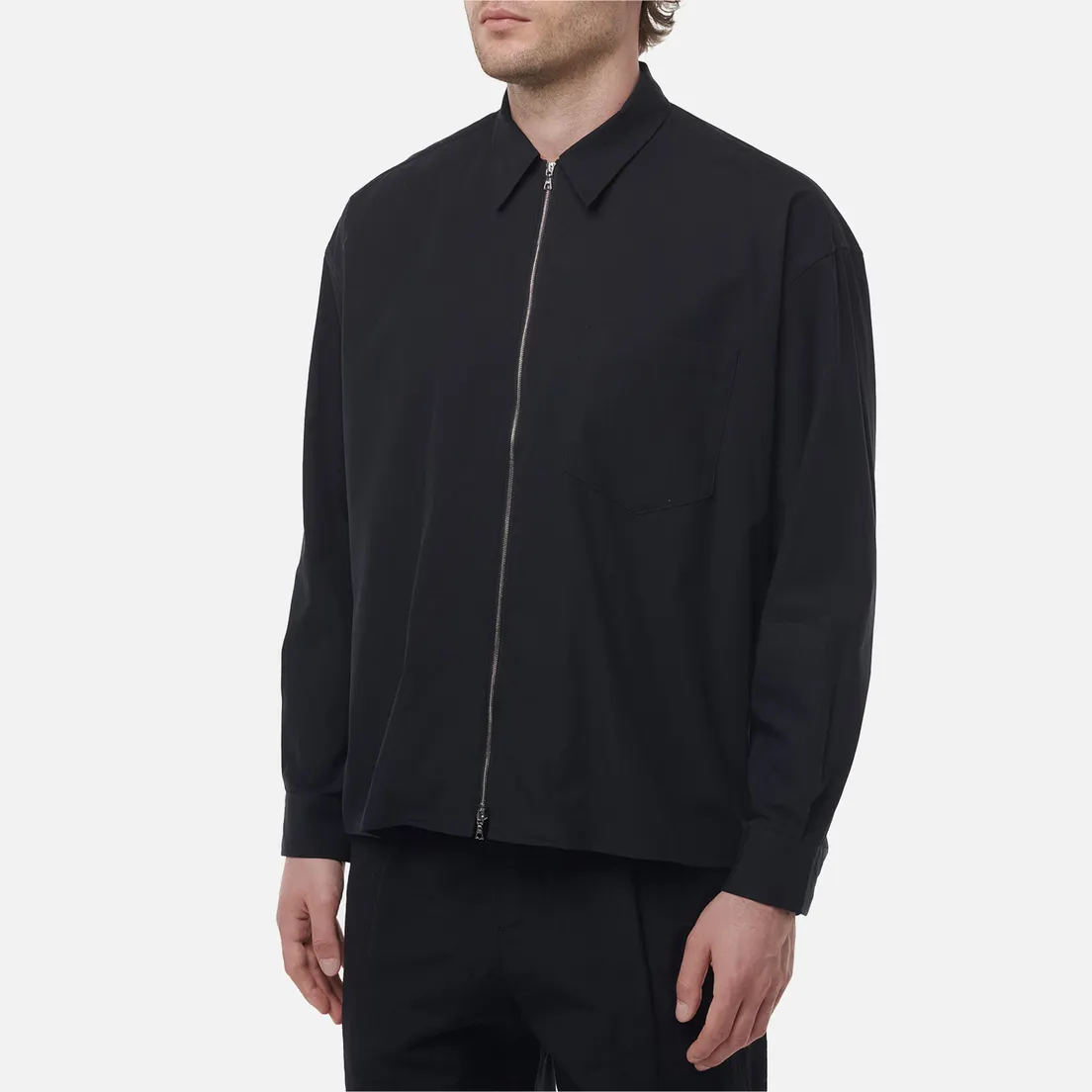SOPHNET. Мужская рубашка Organic Cotton Zip