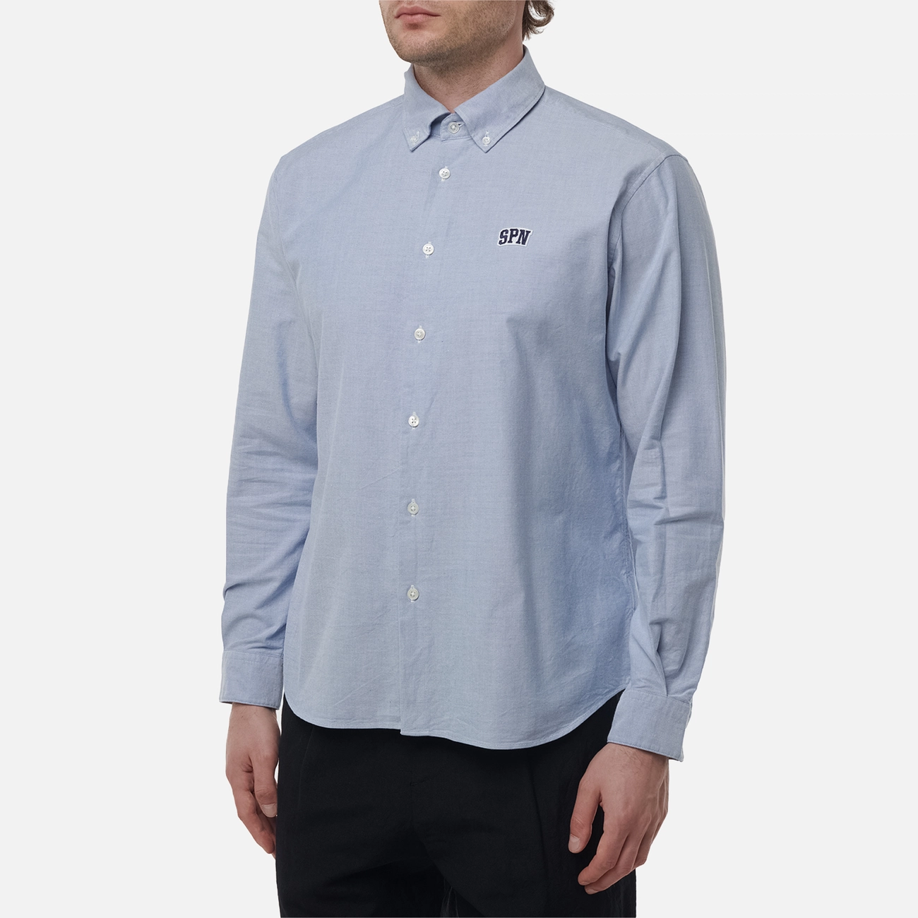 Мужская рубашка SOPHNET. SPN Wappen Regular Fit B.D., SOPH-250051-NV
