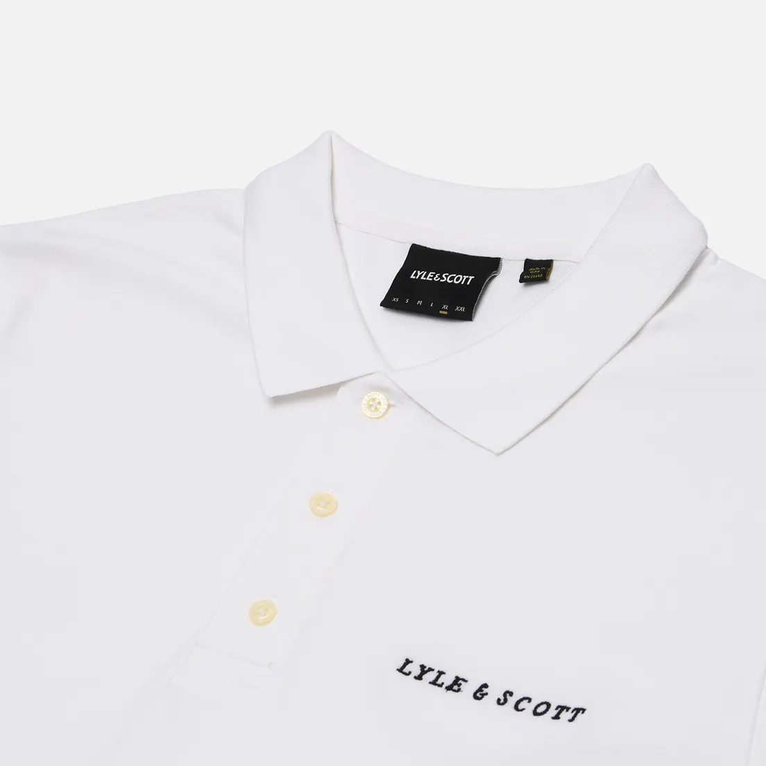Lyle & Scott Мужское поло Embroidered Script Logo Regular Fit