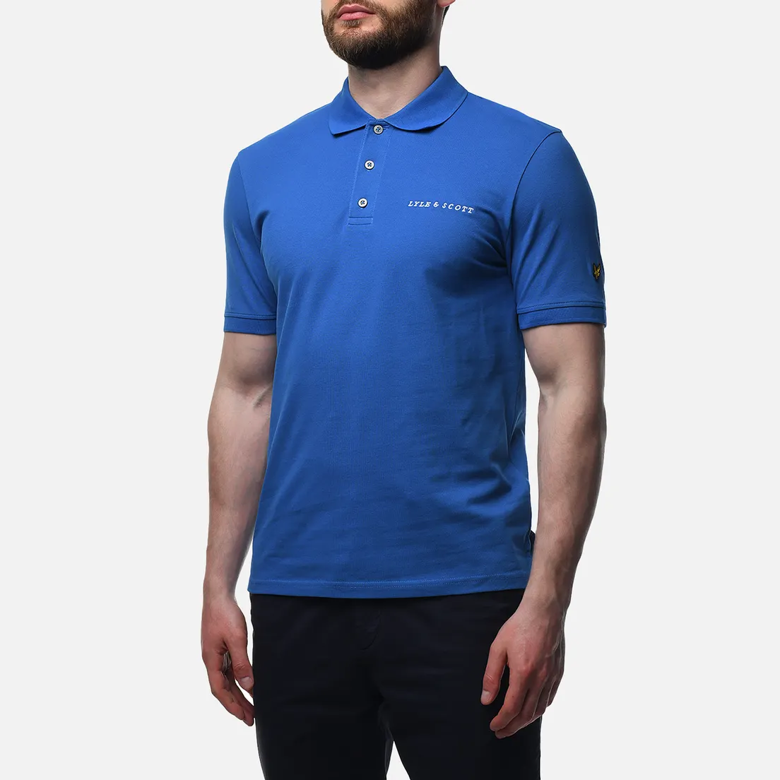 Lyle & Scott Мужское поло Embroidered Script Logo Regular Fit