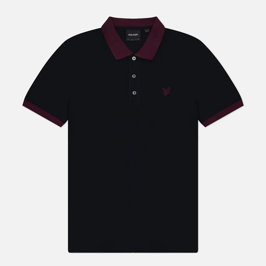 Lyle & Scott Мужское поло Tonal Ringer Regular Fit