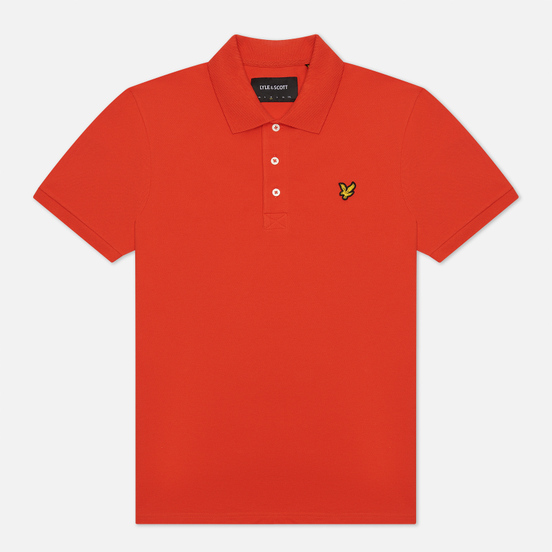 Мужское поло Lyle & Scott Plain Regular Fit Burnt Orange