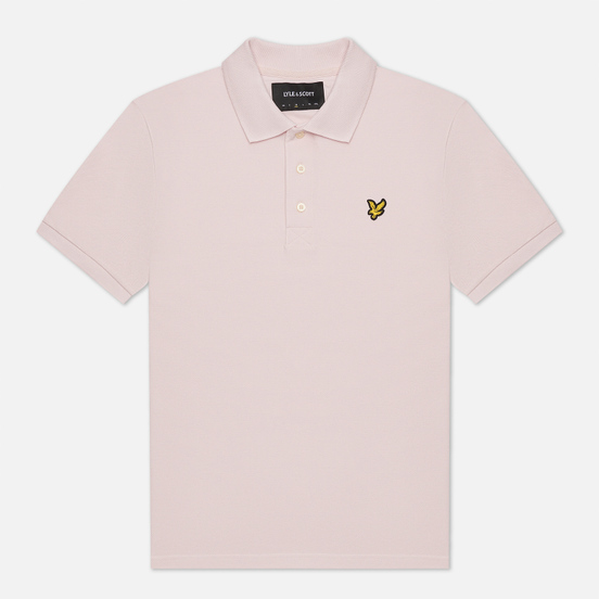 Мужское поло Lyle & Scott Plain Regular Fit Stonewash Pink