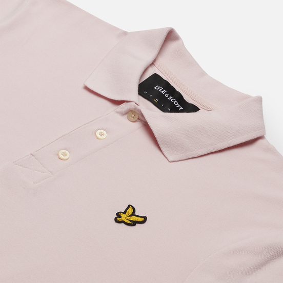 Мужское поло Lyle & Scott Plain Regular Fit Stonewash Pink