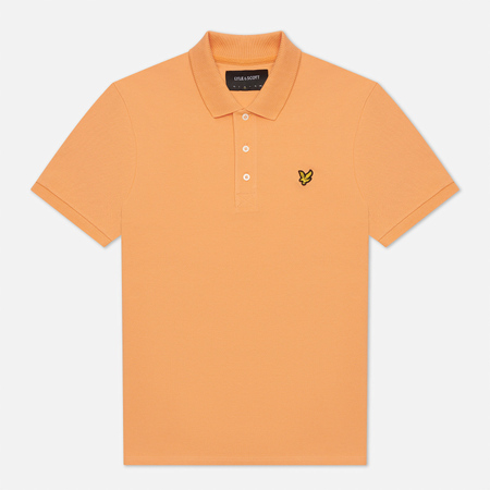 Мужское поло Lyle & Scott Plain Regular Fit, цвет оранжевый, размер XXL