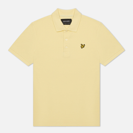 Мужское поло Lyle & Scott Plain Regular Fit, цвет жёлтый, размер M