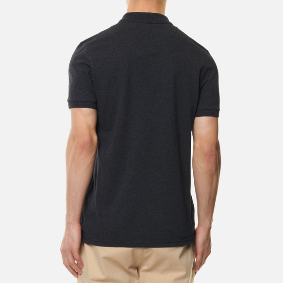 Мужское поло Lyle & Scott Plain Pique Jersey Regular Fit Charcoal Marl