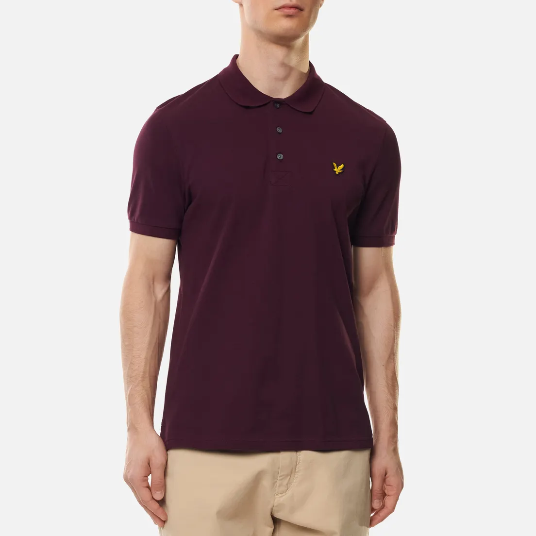 Lyle & Scott Мужское поло Plain Pique Jersey Regular Fit