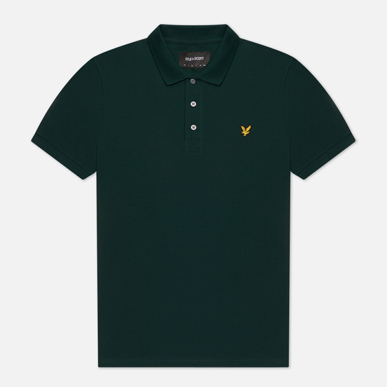 Мужское поло Lyle & Scott Plain Pique Jersey Regular Fit Jade Green