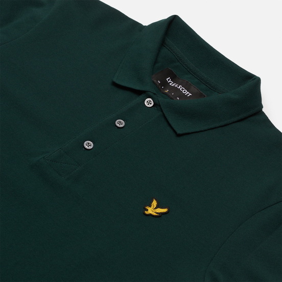 Мужское поло Lyle & Scott Plain Pique Jersey Regular Fit Jade Green