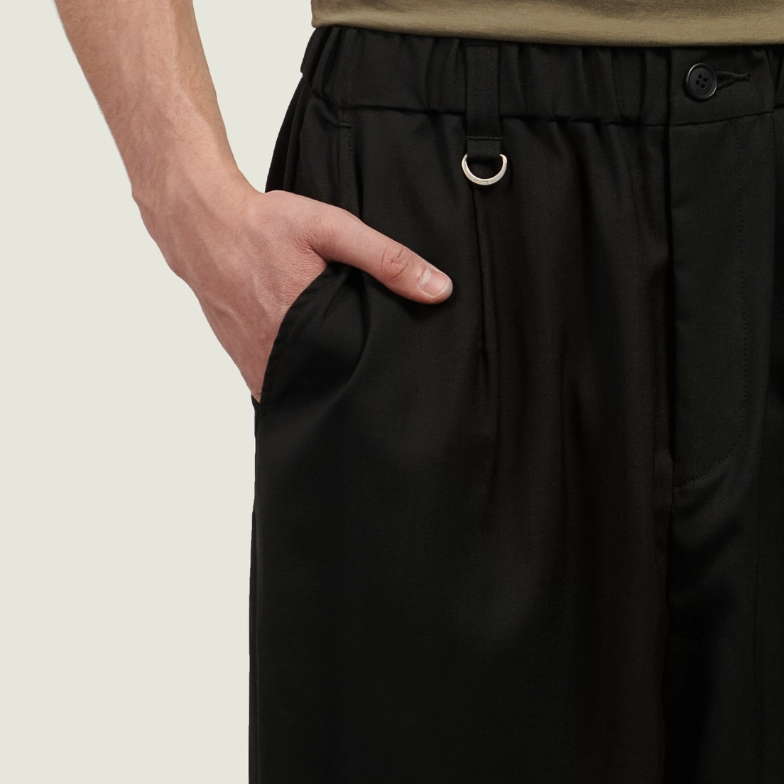 SOPHNET. Мужские брюки Washable Summer Wool Tapered Bold