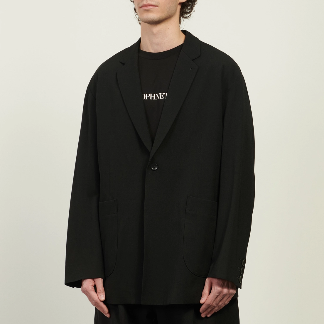 SOPHNET. Мужской пиджак Washer Wool Relax-Fit