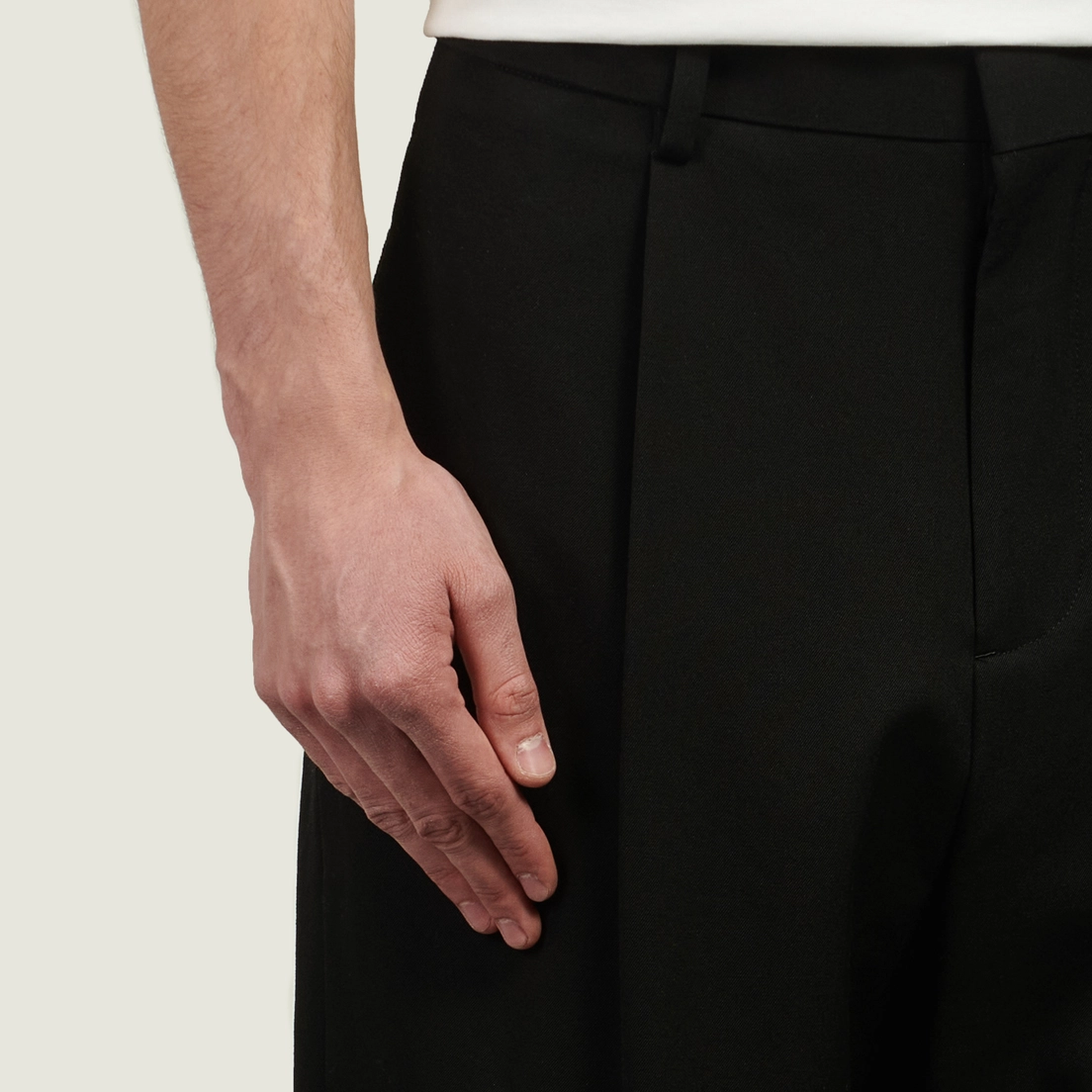 SOPHNET. Мужские брюки Washer Wool Relax-Fit Tuck Slacks