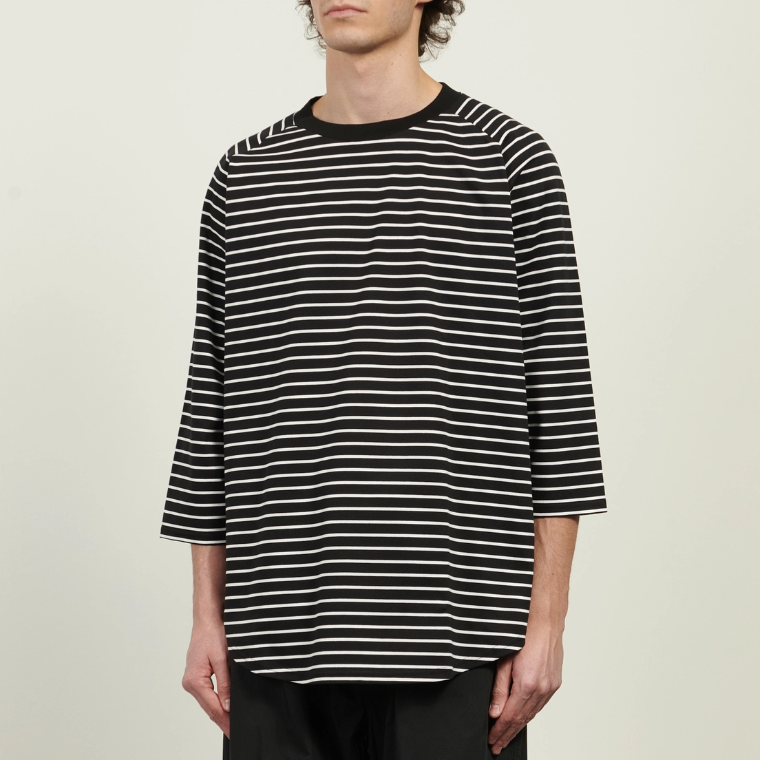 SOPHNET. Мужская футболка Supima Cotton Raglan 3/4 Wide