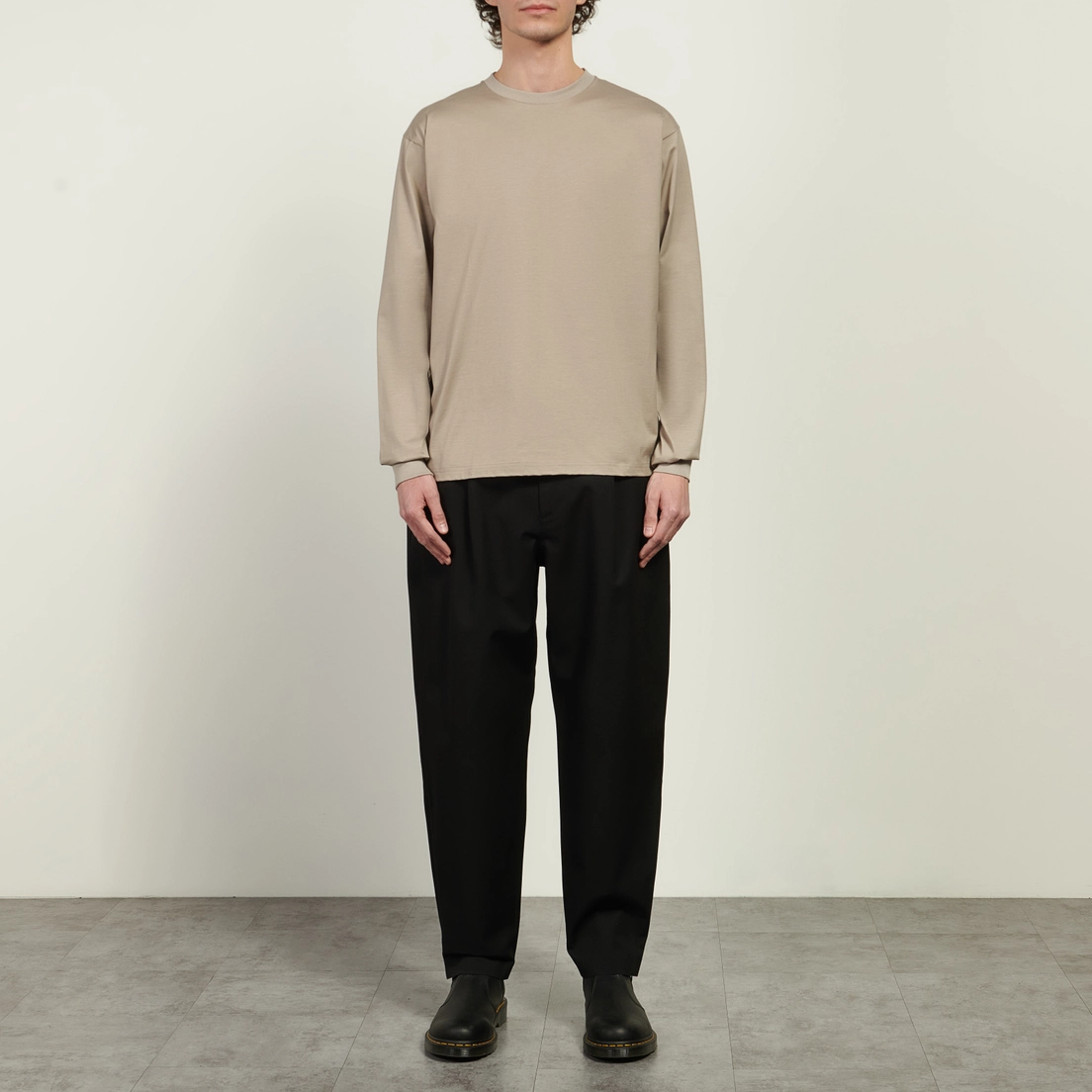 SOPHNET. Мужской лонгслив Luster Cotton Essential