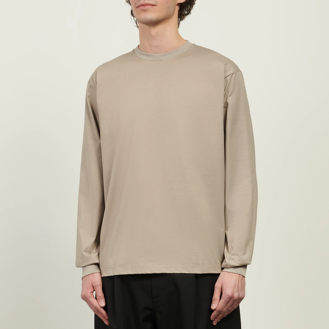 SOPHNET. Мужской лонгслив Luster Cotton Essential