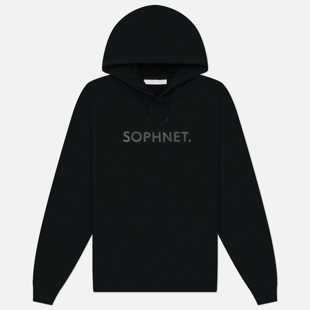Мужская толстовка SOPHNET. Logo Patch Hoodie, цвет чёрный, размер L