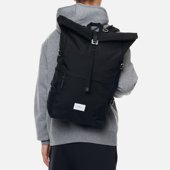 Рюкзак Sandqvist Bernt Black/Black Leather