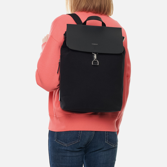 Рюкзак Sandqvist Alva Metal Hook 10L Black/Black Leather