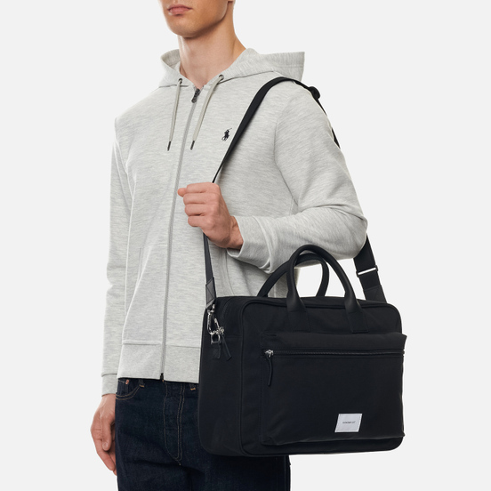 Сумка Sandqvist Emil 12L Black/Black Leather
