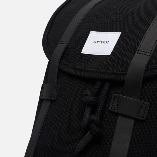 Рюкзак Sandqvist Stig 14L Black/Black Leather