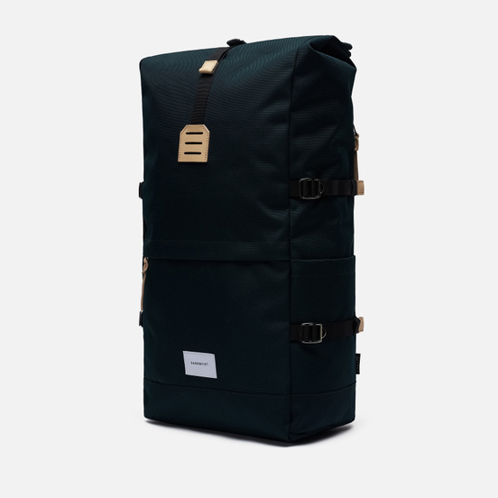 Рюкзак Sandqvist Bernt Dark Green/Natural Leather