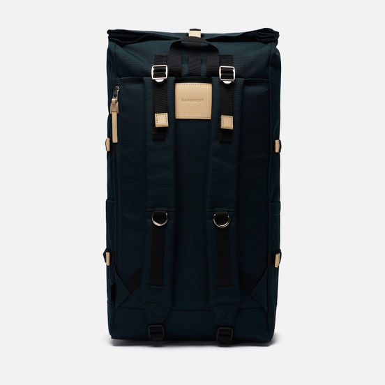 Рюкзак Sandqvist Bernt Dark Green/Natural Leather