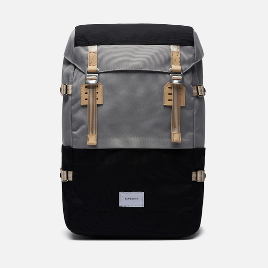 Рюкзак Sandqvist Harald 21L Multi Grey/Black/Natural Leather