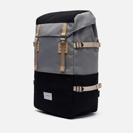 Рюкзак Sandqvist Harald 21L Multi Grey/Black/Natural Leather