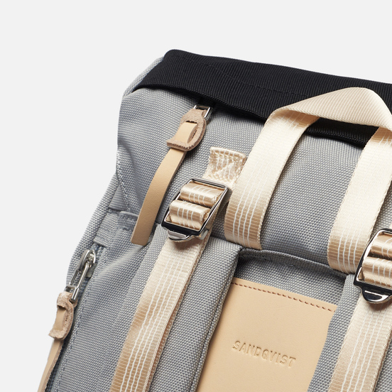 Рюкзак Sandqvist Harald 21L Multi Grey/Black/Natural Leather