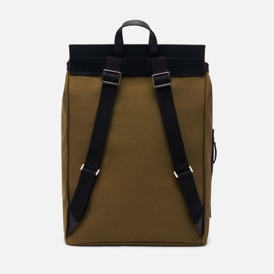 Рюкзак Sandqvist Hege Metal Hook Olive/Black Leather