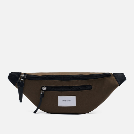 Сумка на пояс Sandqvist Aste Olive/Black Leather