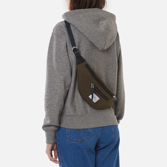 Сумка на пояс Sandqvist Aste Olive/Black Leather