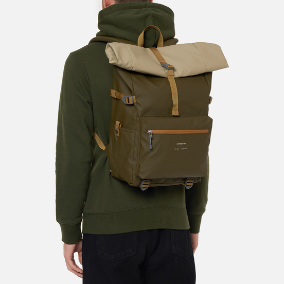 Рюкзак Sandqvist Ruben 2.0 Multi Leaf Green/Olive