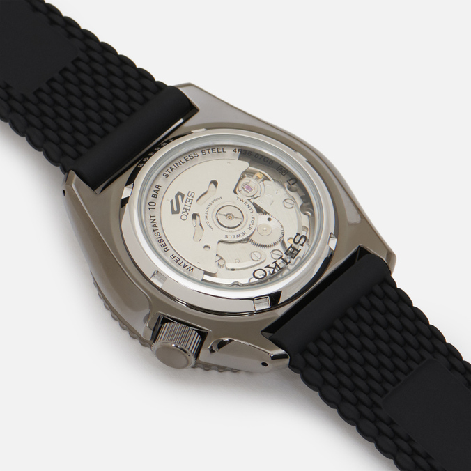 Наручные часы Seiko, цвет чёрный, размер UNI SRPD65K2S SRPD65K2S Seiko 5 Sports - фото 4
