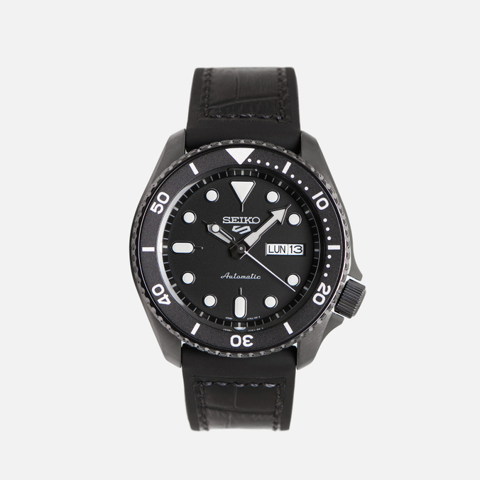 Наручные часы Seiko, цвет чёрный, размер UNI SRPD65K3S SRPD65K3S Seiko 5 Sports - фото 1