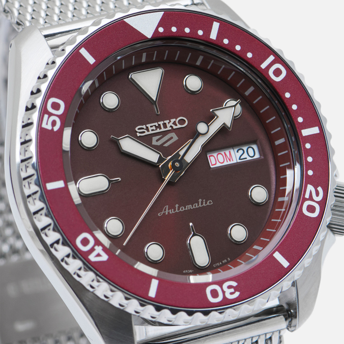 Наручные часы Seiko, цвет серебряный, размер UNI SRPD69K1S SRPD69K1S Seiko 5 Sports - фото 3