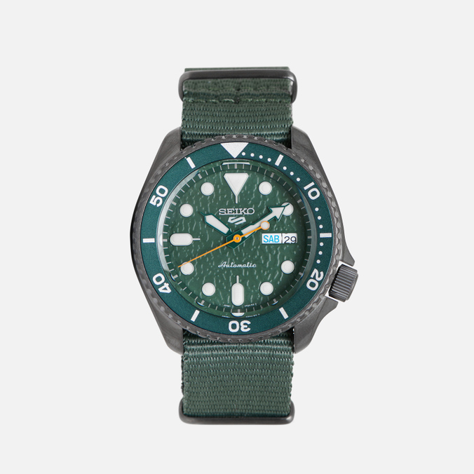 Наручные часы Seiko, цвет зелёный, размер UNI
