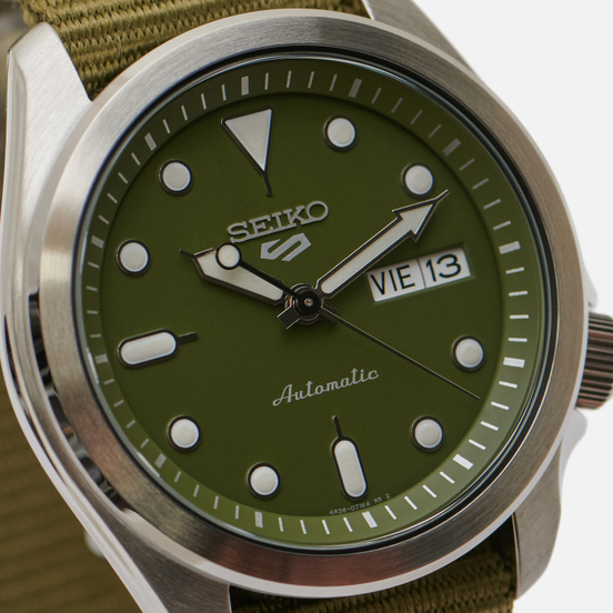 Наручные часы Seiko SRPE65K1S Seiko 5 Sports Olive/Silver/Olive