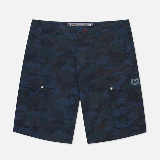 Мужские шорты Peaceful Hooligan Container Ripstop Navy Camo