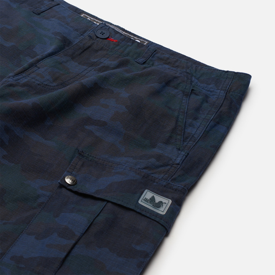 Мужские шорты Peaceful Hooligan Container Ripstop Navy Camo