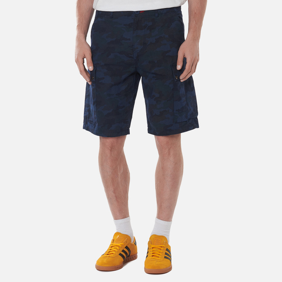 Мужские шорты Peaceful Hooligan Container Ripstop Navy Camo