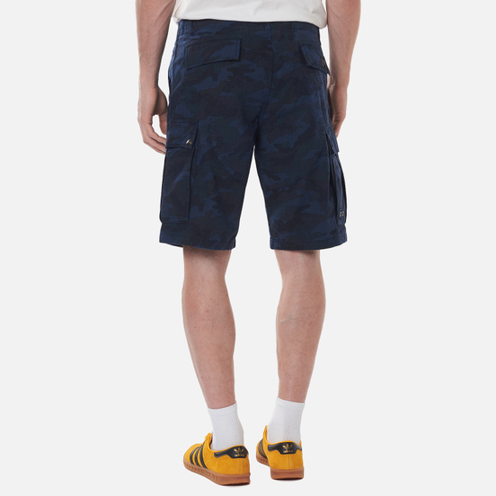 Мужские шорты Peaceful Hooligan Container Ripstop Navy Camo