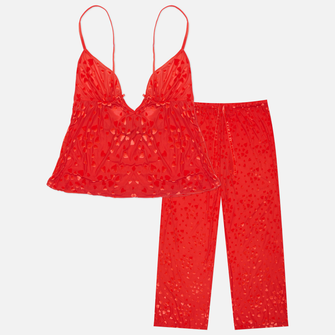 Женский костюм SKIMS Sheer Velvet Cami & Pant Set