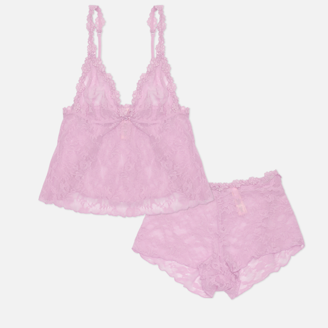 Женский костюм SKIMS Stretch Lace Triangle Cami And Short Set