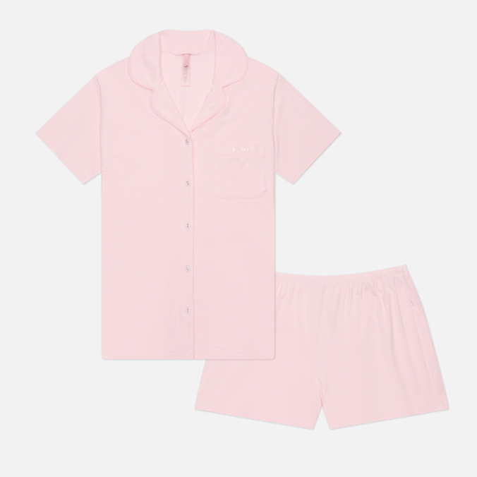 Женский костюм SKIMS Sleep Short Sleeve Button Up Set