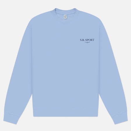 Мужская толстовка Sporty & Rich Wimbledon Crewneck, цвет голубой, размер M