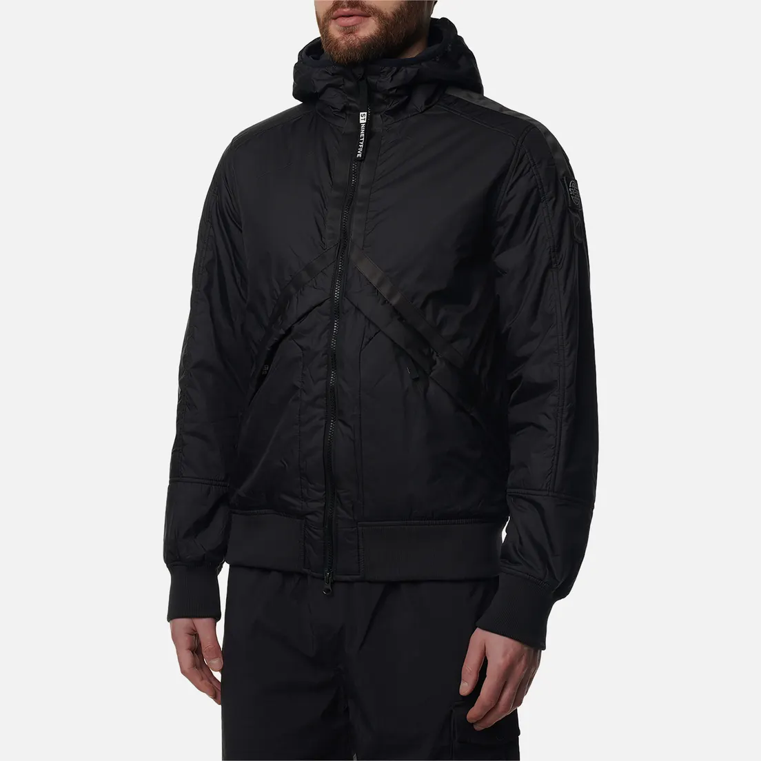 ST-95 Мужская куртка ветровка Helio Hooded Padded Blouson