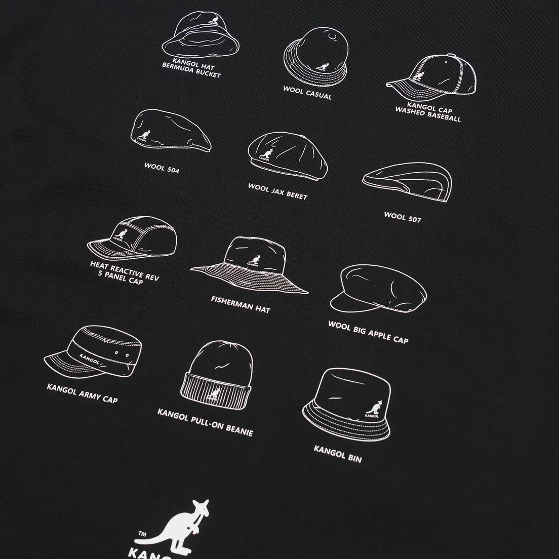 Kangol Мужская футболка Hat Collection
