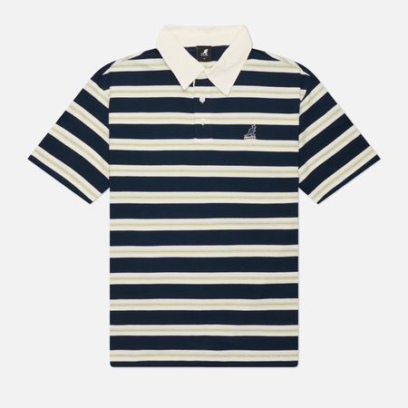 Мужское поло Kangol Multi Stripe Rugby, цвет синий, размер L